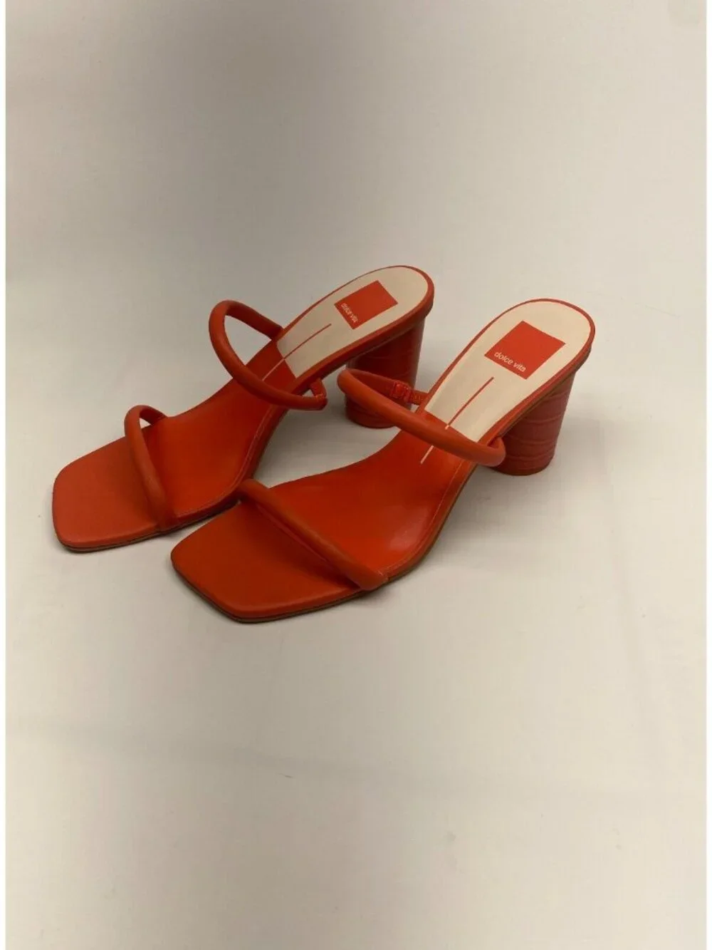 Dolce Vita Womens Noles Red Heel Sandal Sz 9.5